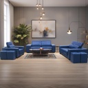SALON SHAKIRA 1+2+3+4 TABOURETS (Bleu)