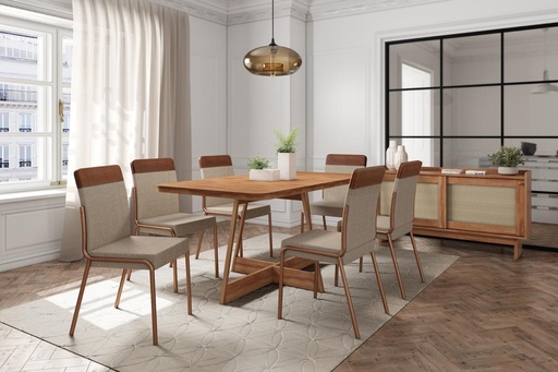 [SM-1592/NOGAL] SALLE A MANGER 6 COUVERTS NOGAL SM-1592/NOGAL